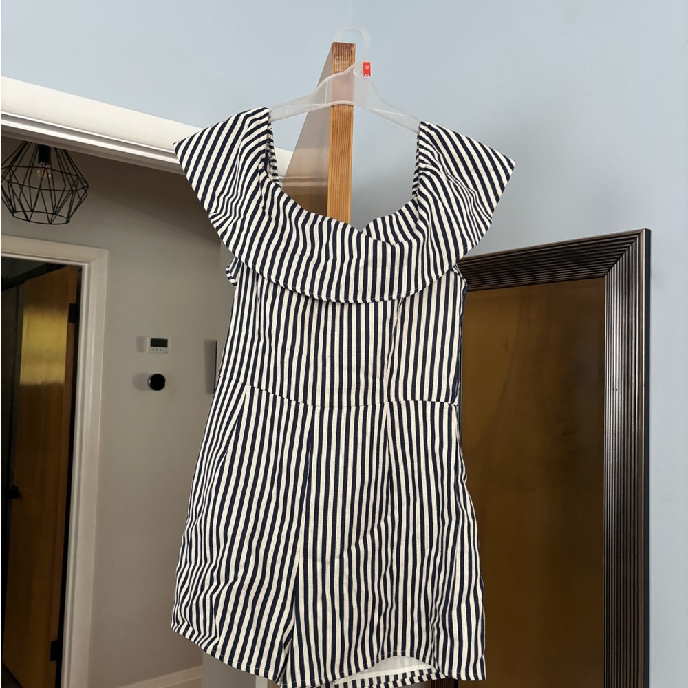 Sugarlips Navy and White Striped Kids Dress